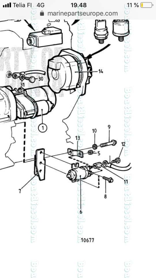 Volvo Marine - 2001 2002 2003 Series - Volvo Penta 2003 solenoid relay