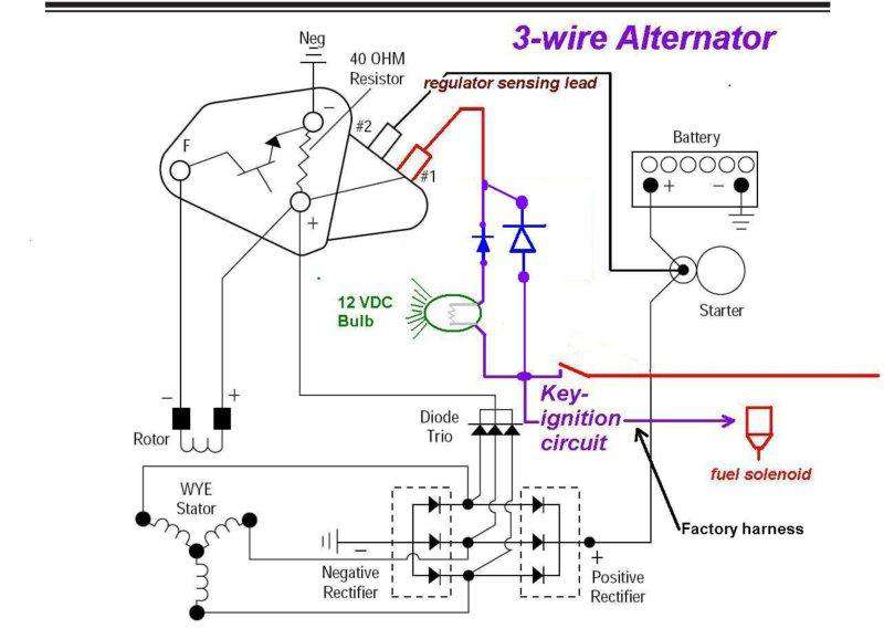 Alternator exciter wiring diagram information