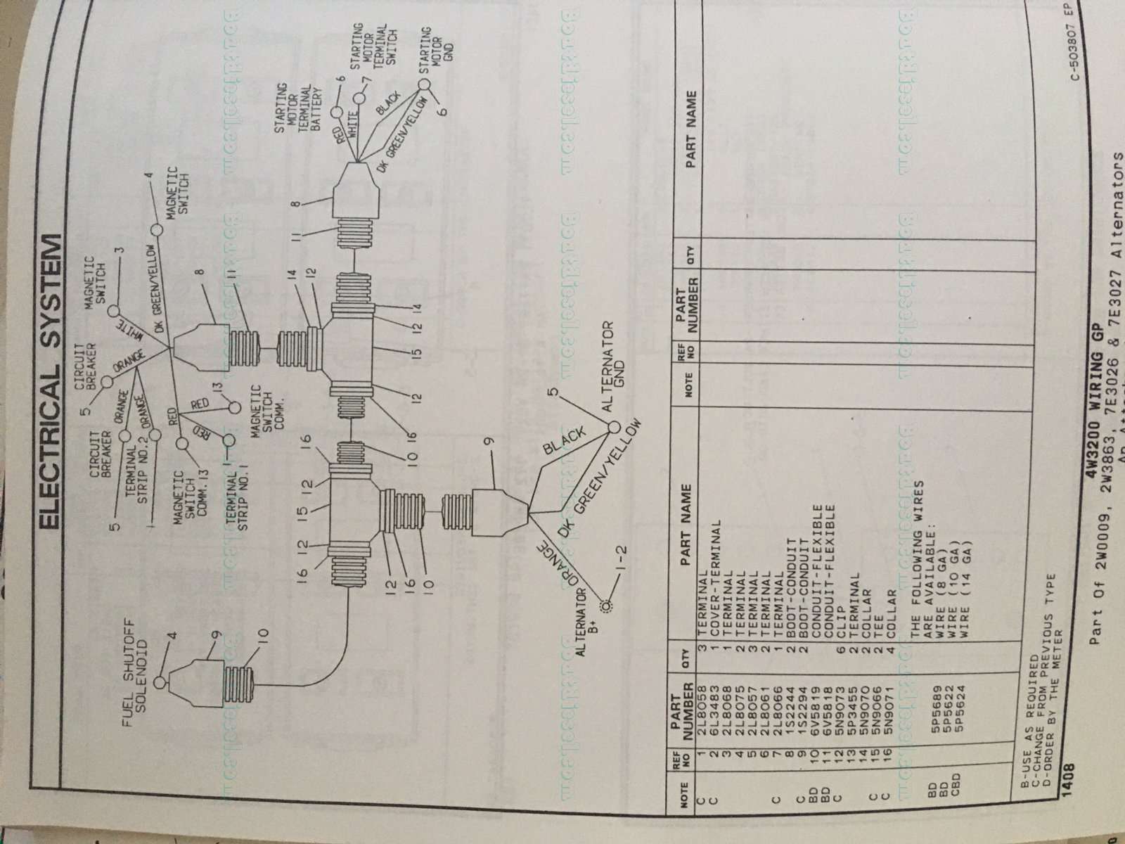 Caterpillar:3208 Series - 3208ta wiring diagram / schematic required